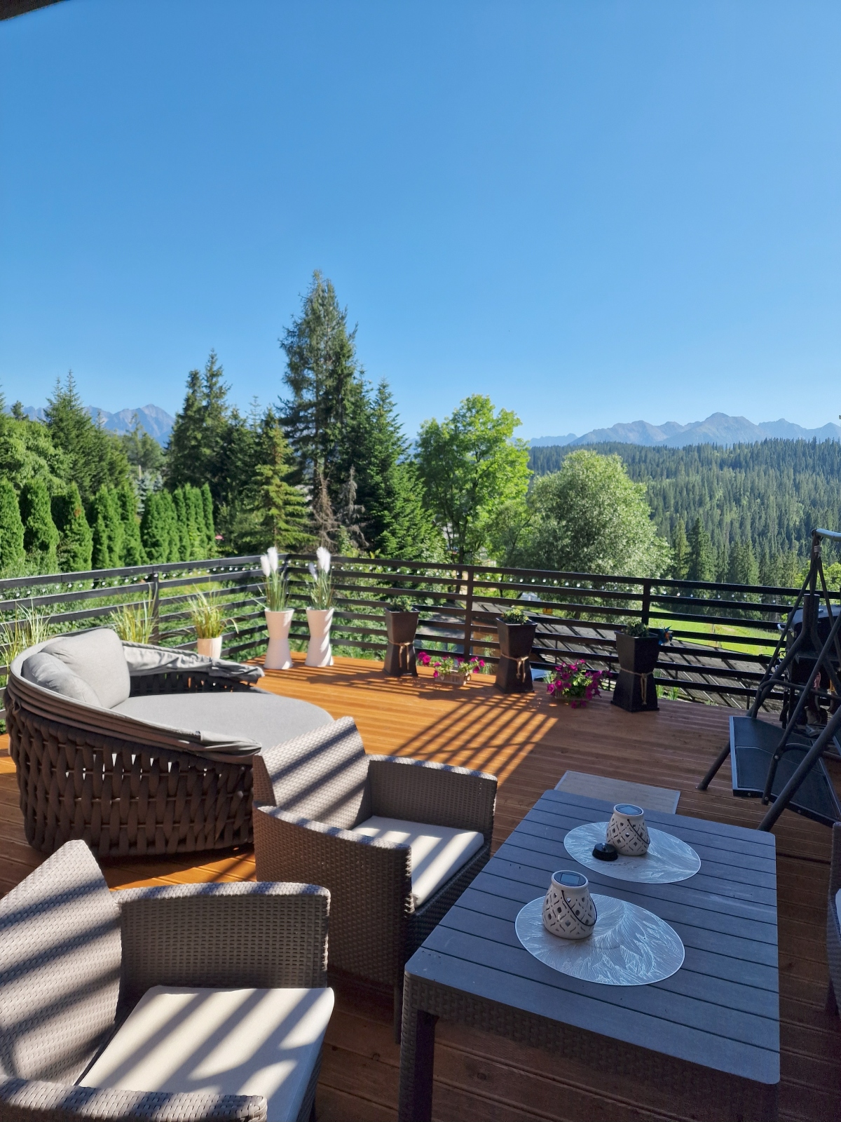 kawa z widokiem na Tatry